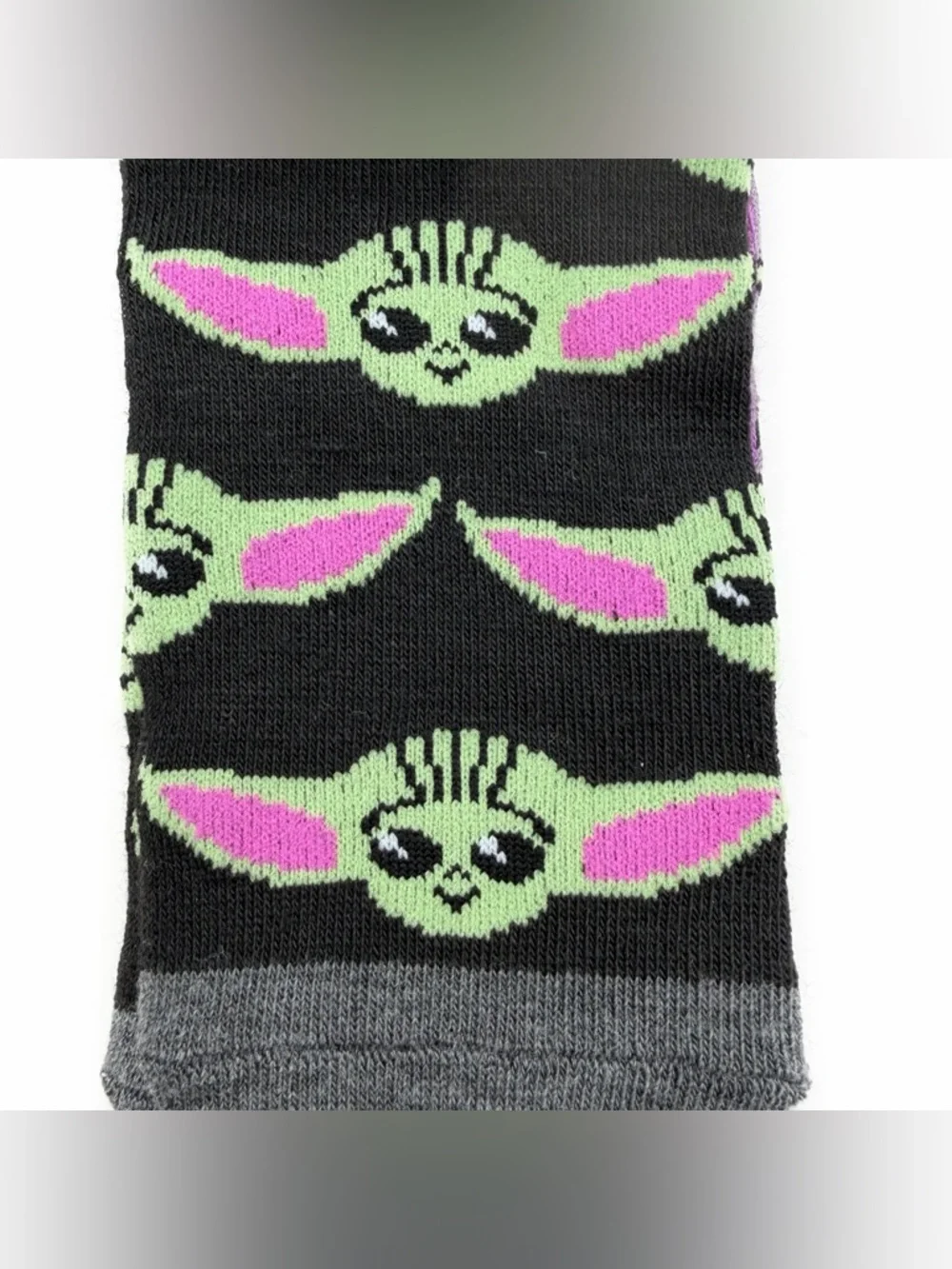Disney Star Wars Women’s No Show Socks The Mandalorian Grogu Pink Purple